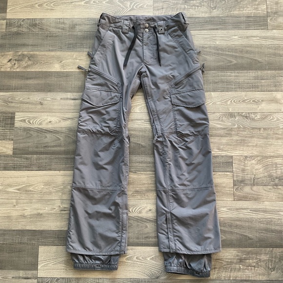 Burton TWC Headliner Snowboarding Ski Pants Men’s SMALL Grey Waterproof DryRide - Picture 1 of 15